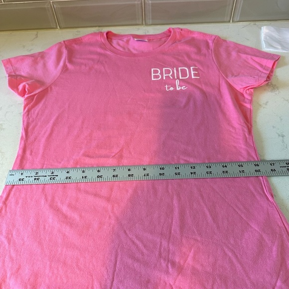 New Bride To Be Set: Pink T Shirt Size Small , Future Mrs. Sash, And Bride Hat - Picture 8 of 14